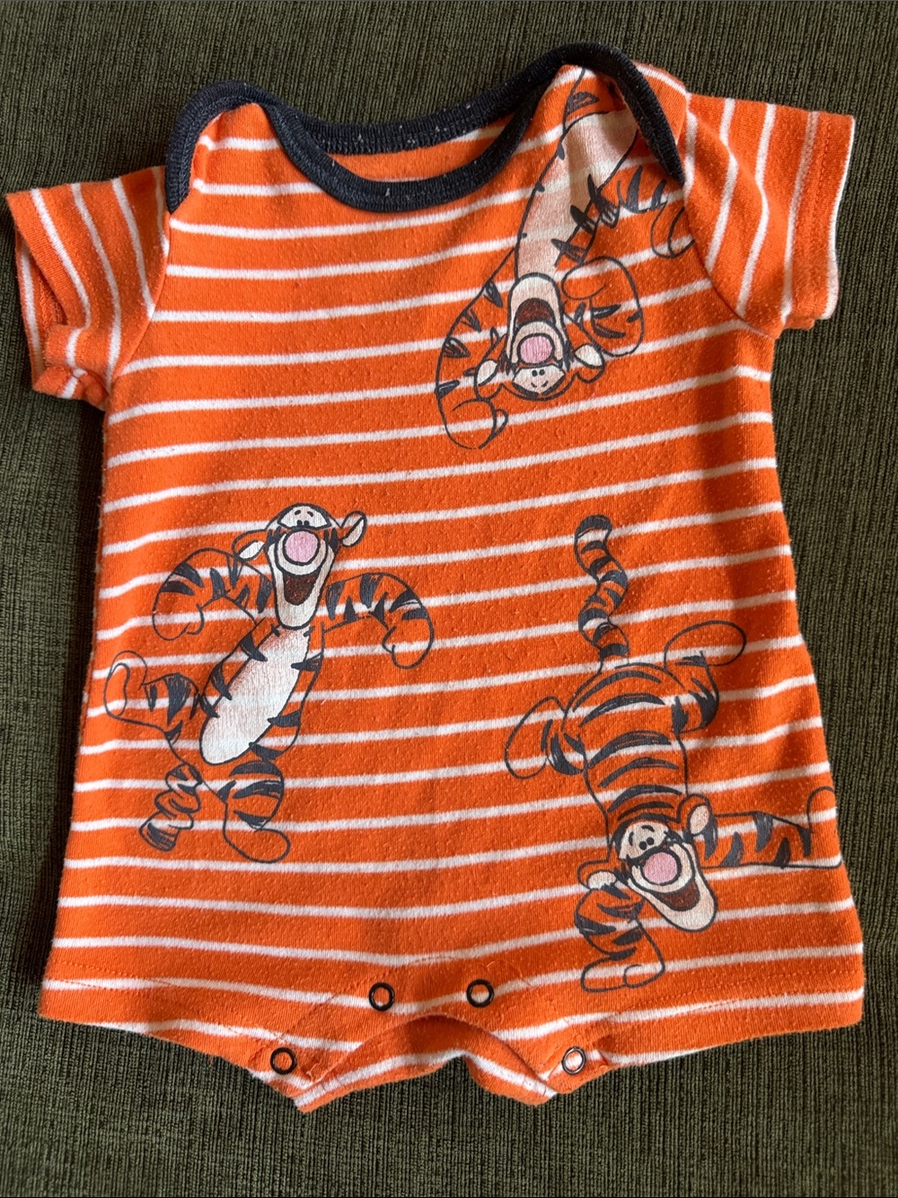 Disney Winnie the Pooh & Tigger One-Piece Rompers - Yellow, Red & Orange - Picture 5 of 6